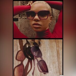 QUAY AUSTRALIA DRIVE IN Plum Frame / Plum Pink Lens